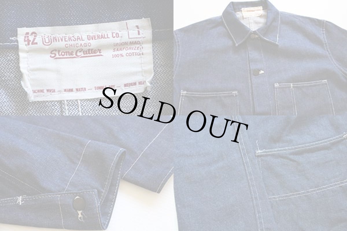画像3: 60s UNIVERSAL OVERALL デニム カバーオール 42 (3)