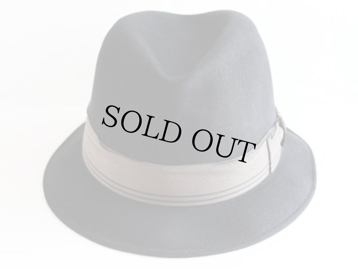 画像2: ビンテージ DOBBS フェルト フェドラハット 黒 59cm (2)