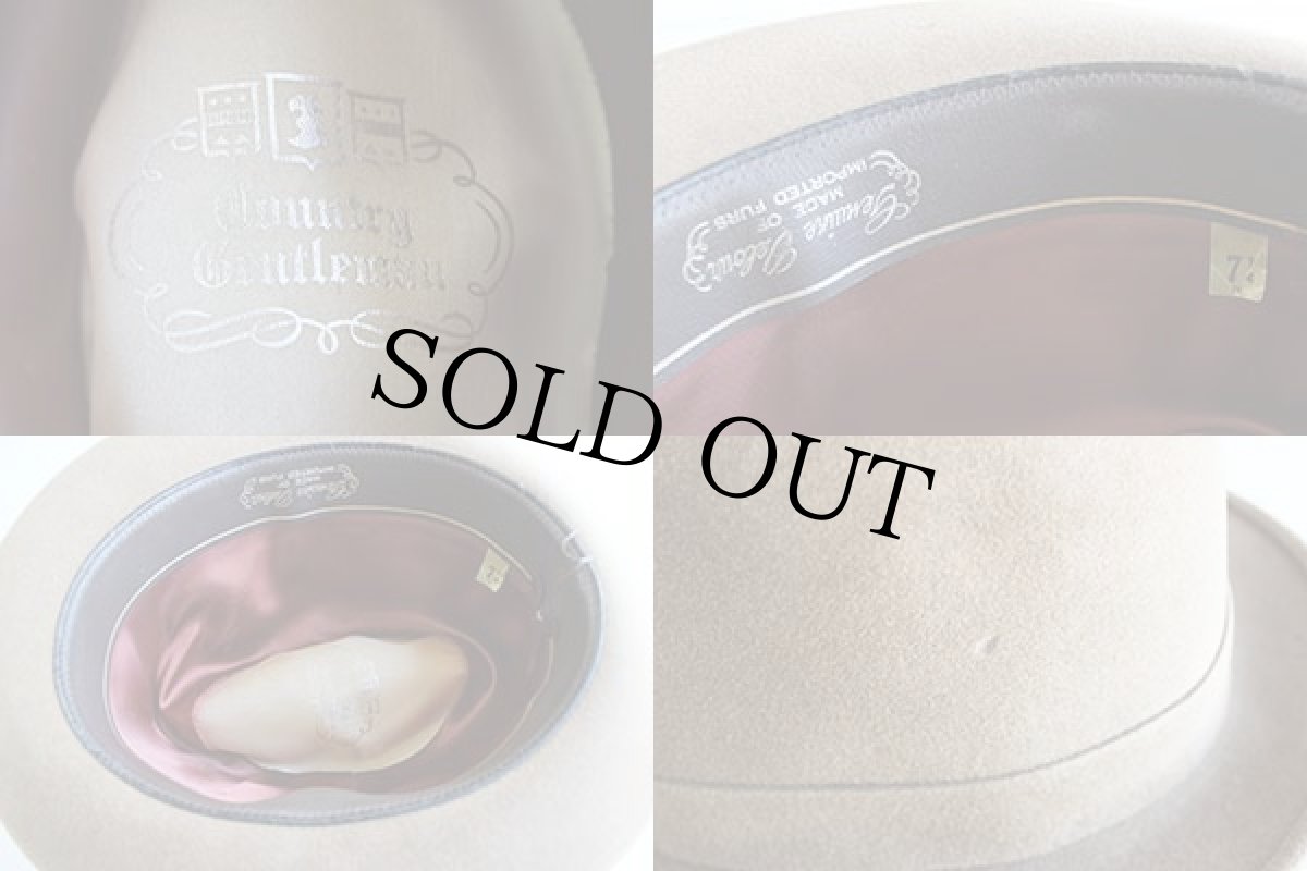 画像3: ビンテージ Country Gentleman フェルト フェドラハット7 1/4 (3)