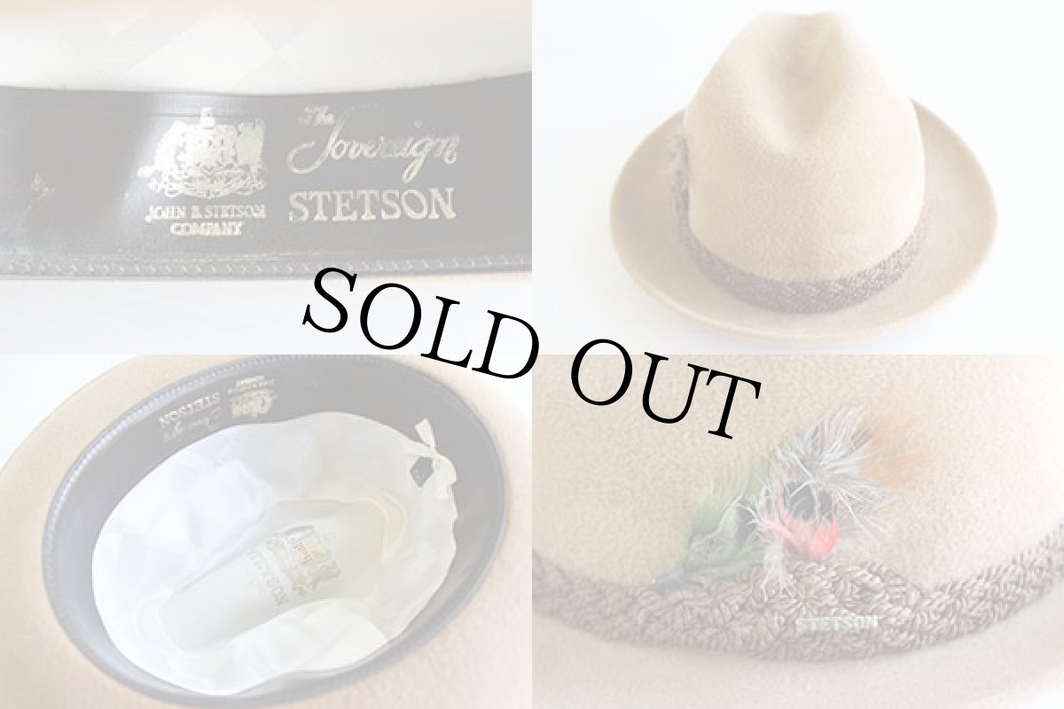 画像3: ビンテージ STETSONステットソン フェドラハット 6 7/8 (3)