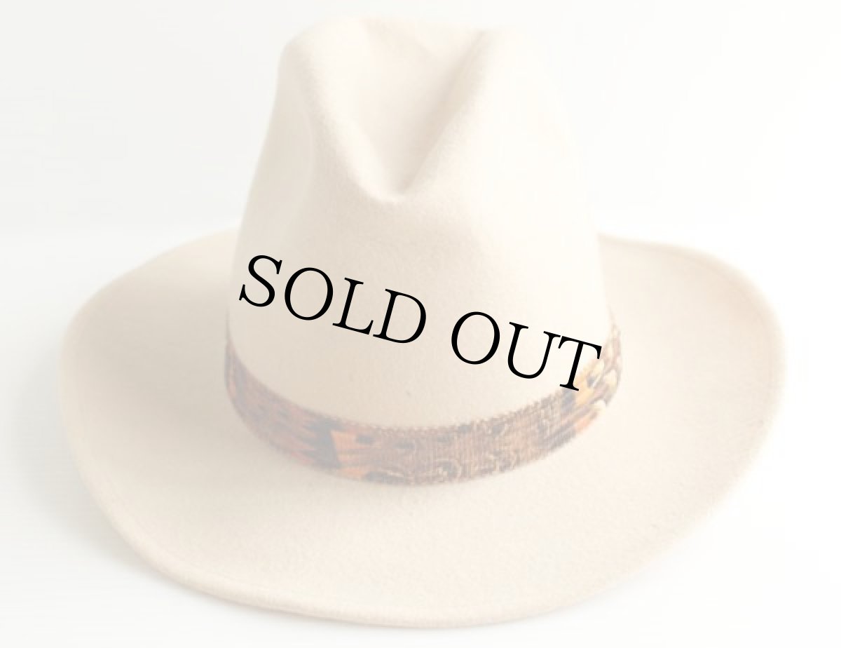 画像2: USA製 ROCKMOUNTロックマウント ウール フェルト カウボーイハット ベージュ L★ウエスタン (2)