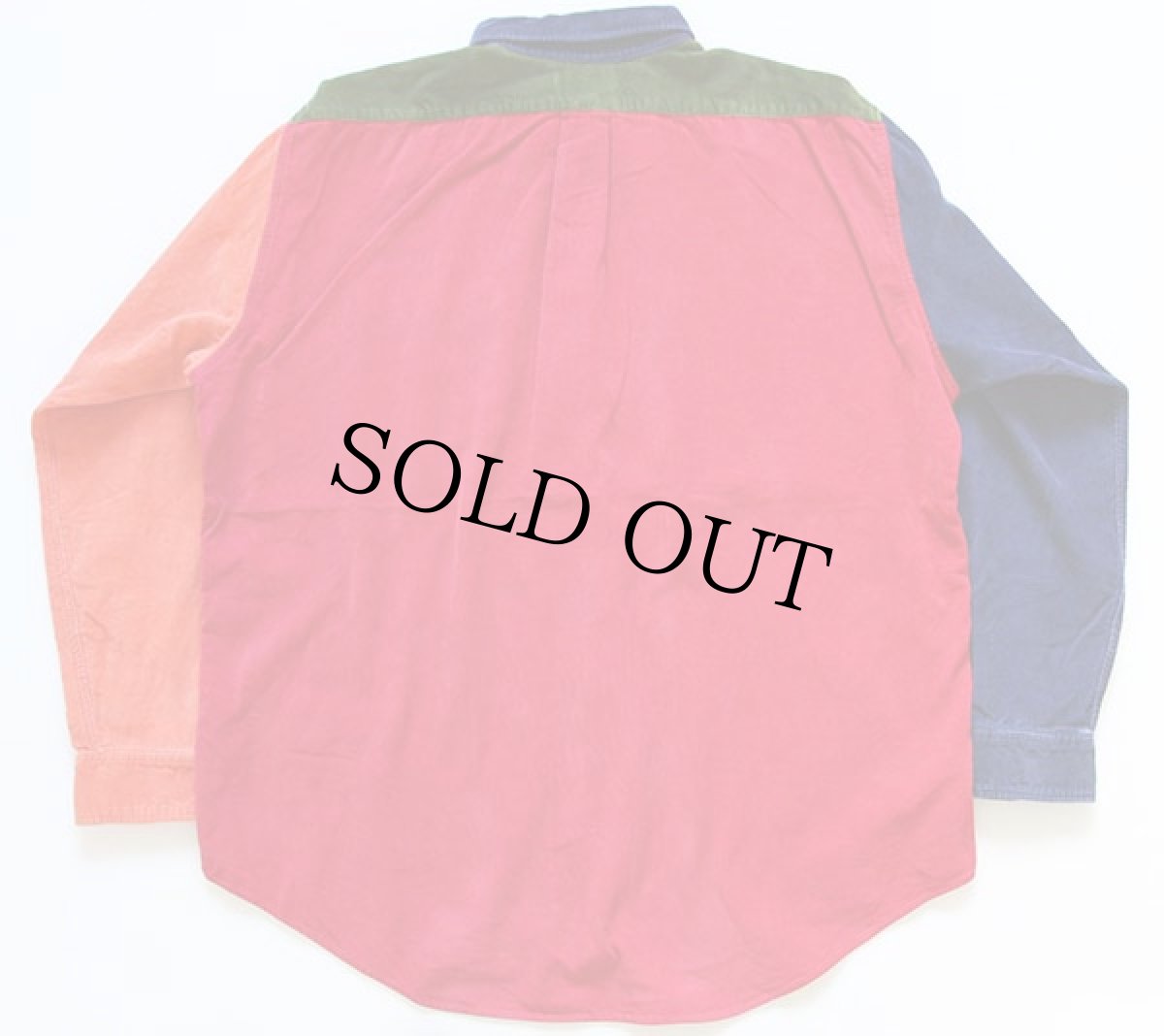 画像2: 90s J.CREW クレイジーパターン コーデュロイシャツ L (2)