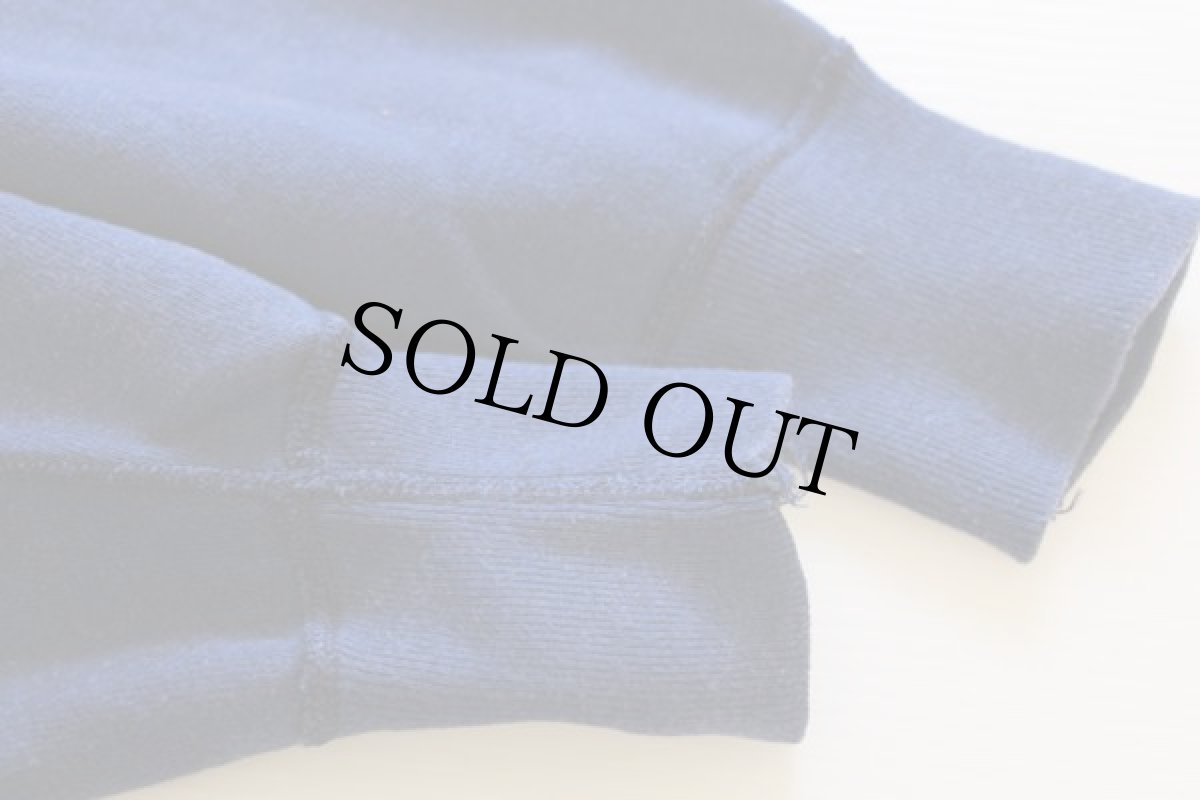 画像5: 50s USA製 RUSSELLラッセル 無地 前V コットン スウェット 紺 M (5)