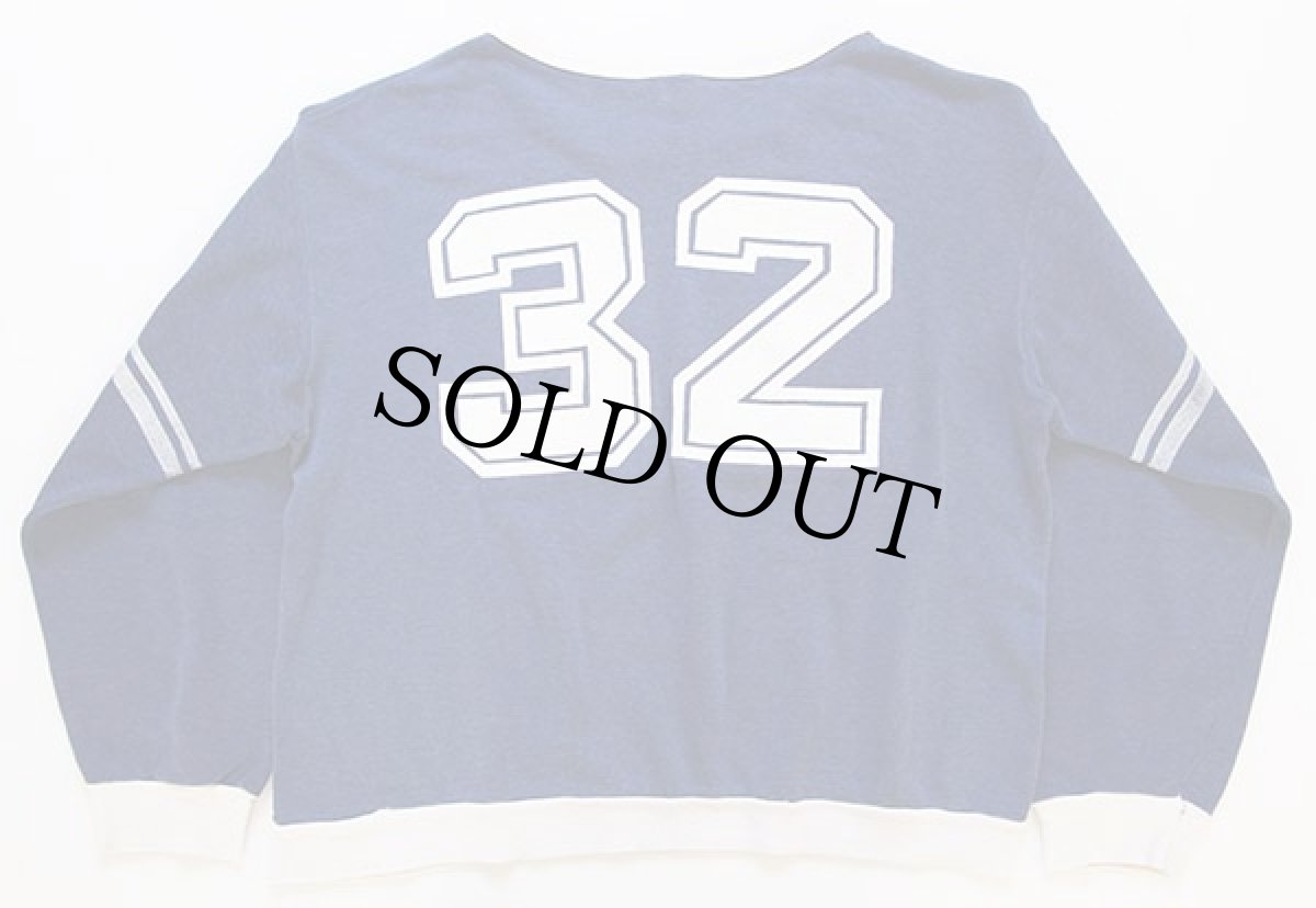 画像2: 70s 32 ナンバリング ツートン スウェット L (2)