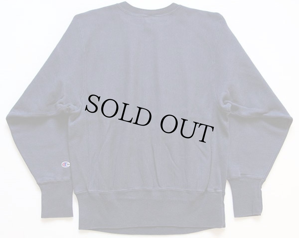 画像2: 90s USA製 Championチャンピオン WYOMING リバースウィーブ スウェット 紺 M (2)