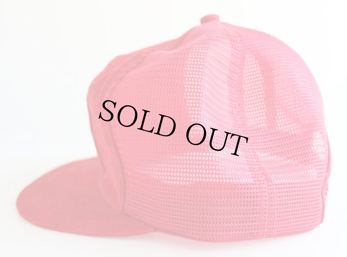 画像2: 80s USA製 Taylor&Martin パッチ付き コーデュロイ×メッシュキャップ 赤 (2)