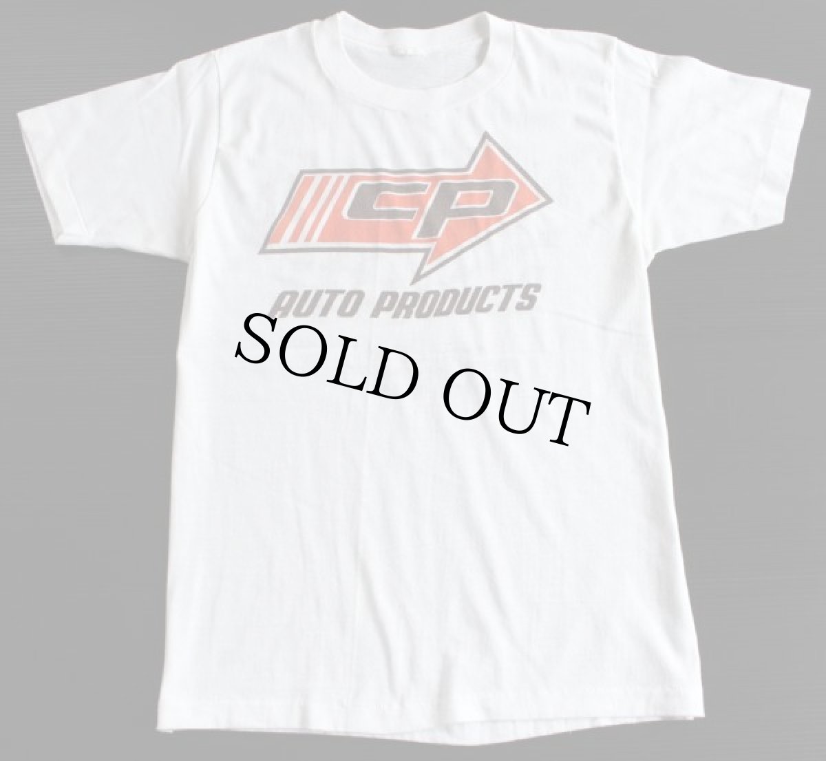 画像2: 80s CP AUTO PRODUCTS チェッカーフラッグ Tシャツ 白 (2)