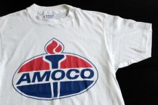 画像1: 80s USA製 Hanes AMOCO Tシャツ 白 M (1)