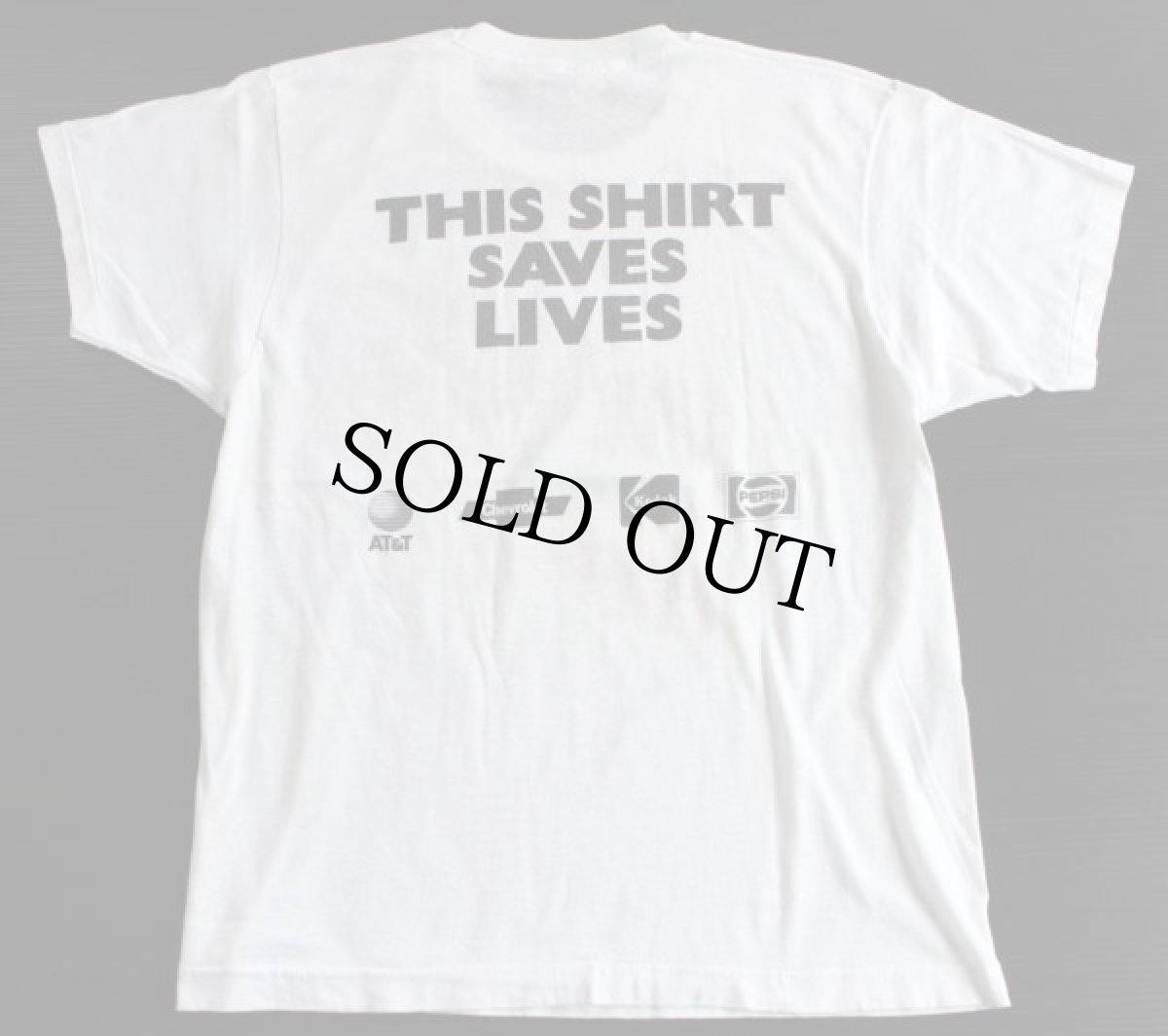 画像2: 80s USA製 LIVE AID Tシャツ 白 L (2)