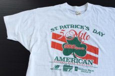 画像1: 80s USA製 ST.PATRICK'S DAY クローバー Tシャツ 白 XL (1)