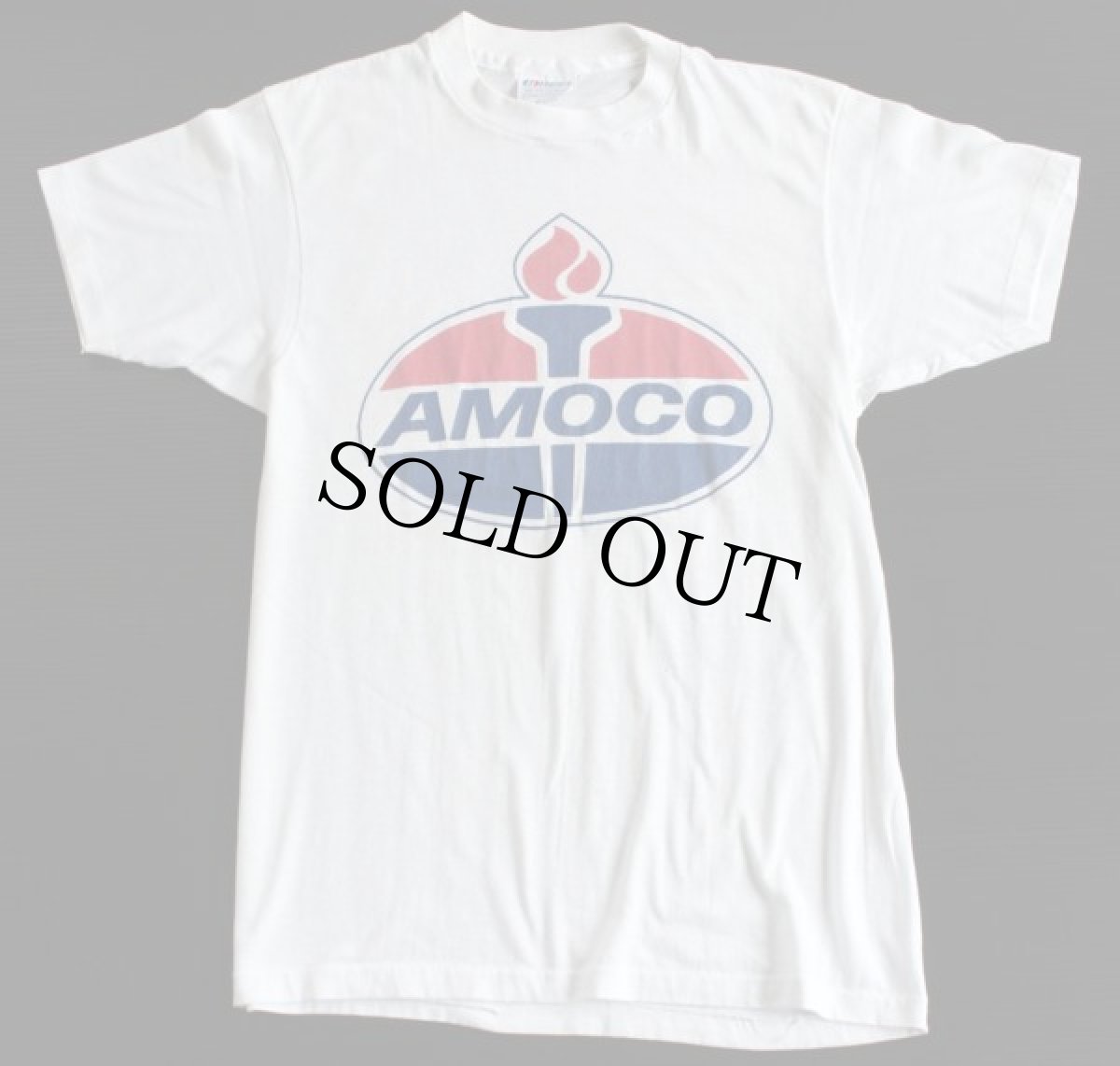 画像2: 80s USA製 Hanes AMOCO Tシャツ 白 M (2)