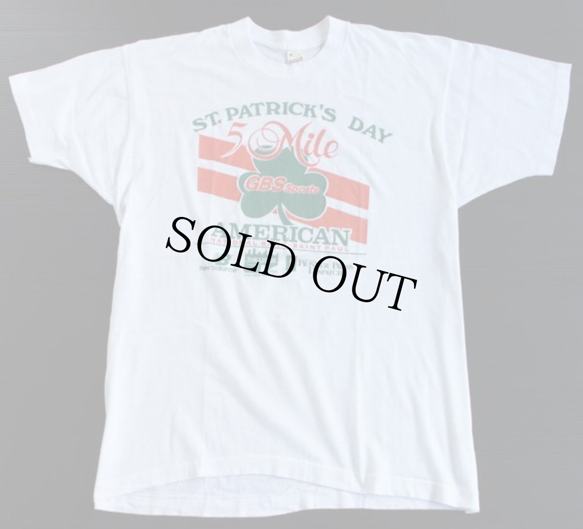 画像2: 80s USA製 ST.PATRICK'S DAY クローバー Tシャツ 白 XL (2)