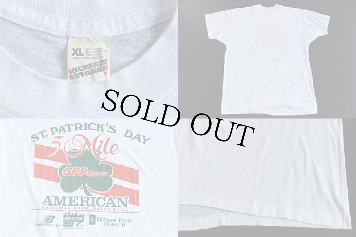 画像3: 80s USA製 ST.PATRICK'S DAY クローバー Tシャツ 白 XL (3)