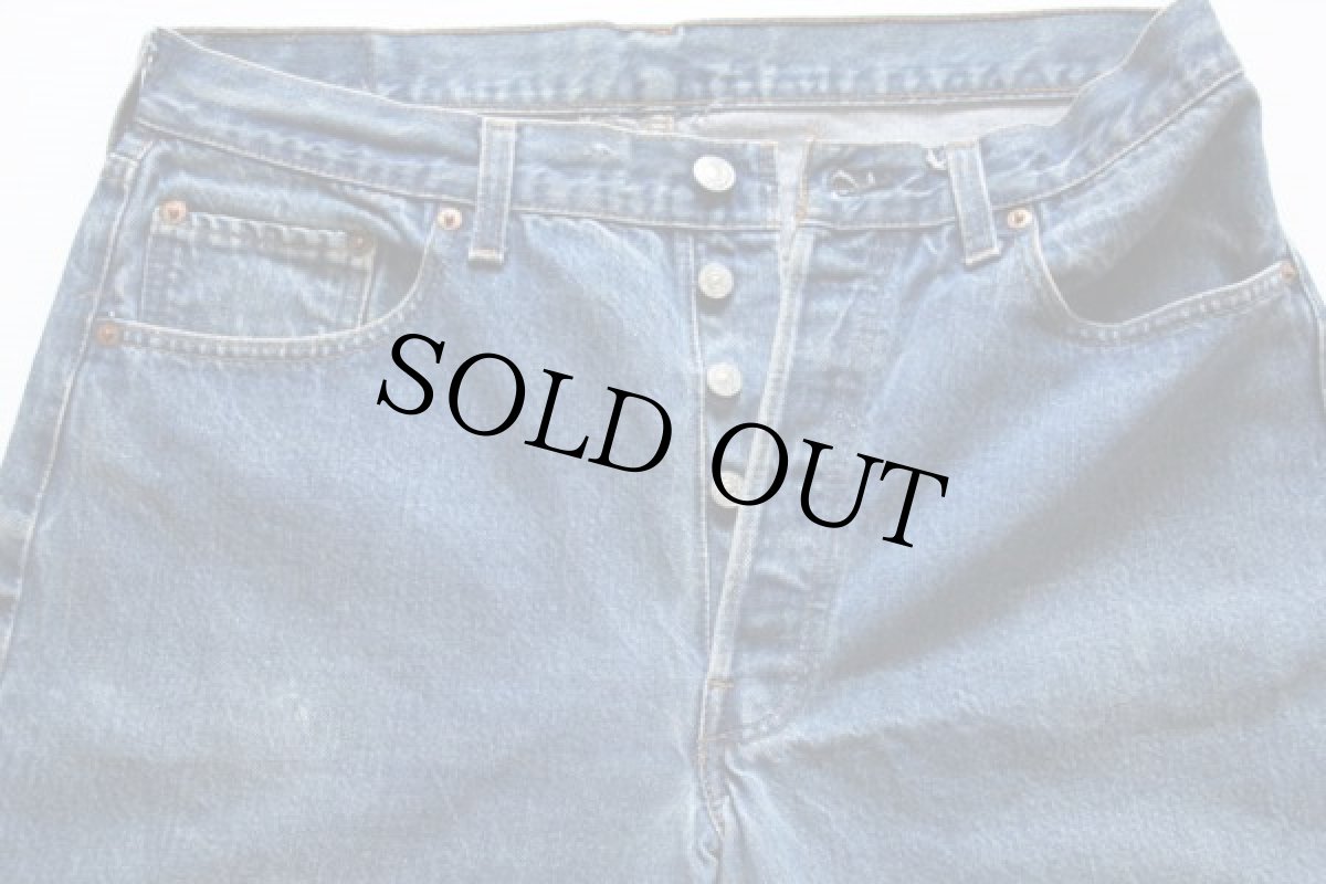 画像2: 80s USA製 Levi'sリーバイス 501 赤耳 デニムパンツ w35 L33 (2)