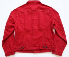 画像2: 80s USA製 Levi'sリーバイス 70506 デニムジャケット 後染め 赤 (2)