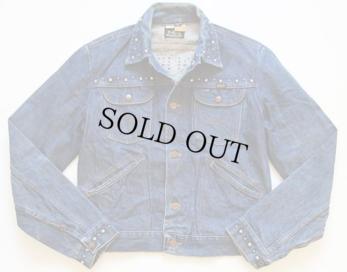 画像2: 70s USA製 BLUE BELL MAVERICKマーベリック HONDAホンダ スタッズ デニムジャケット 38 (2)