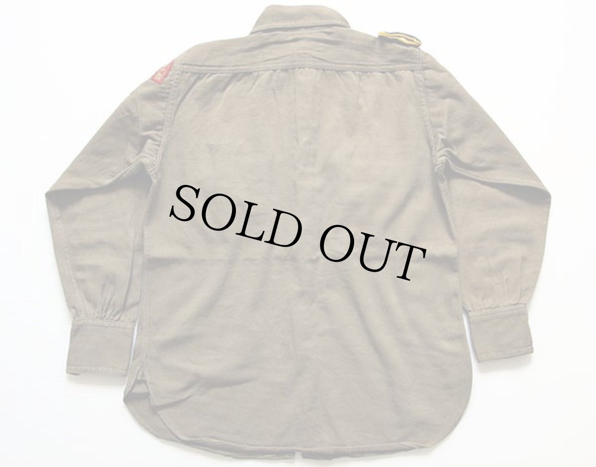 画像2: 30s BSA ボーイスカウト SWEET-ORR チェンジボタン ピンズ&パッチ付き コットンシャツ (2)