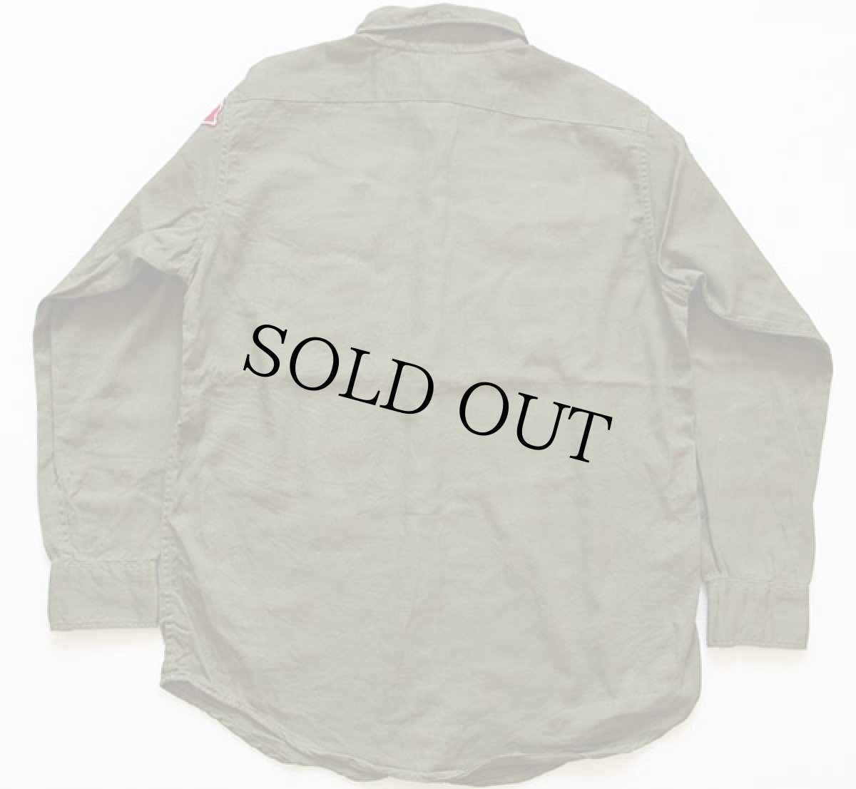 画像2: 60s BSA ボーイスカウト パッチ付き コットンシャツ 15.5 (2)