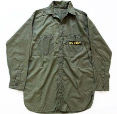 画像1: デッドストック★40s 米軍 USN N-3 コットンポプリンシャツ 15★A (1)