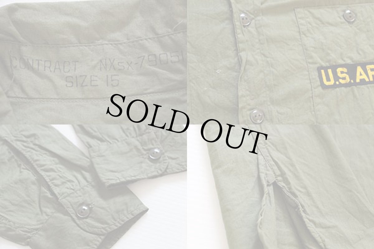 画像3: デッドストック★40s 米軍 USN N-3 コットンポプリンシャツ 15★B (3)