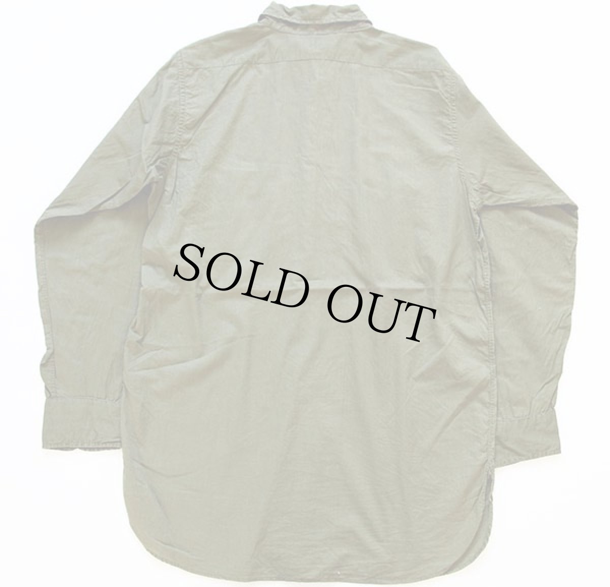 画像2: デッドストック★40s 米軍 USN N-3 コットンポプリンシャツ 15★A (2)