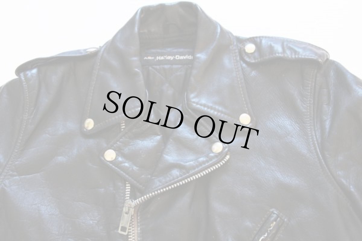 画像3: 70s AMF Harley-Davidsonハーレー ダビッドソン ダブルライダース レザージャケット 40 (3)