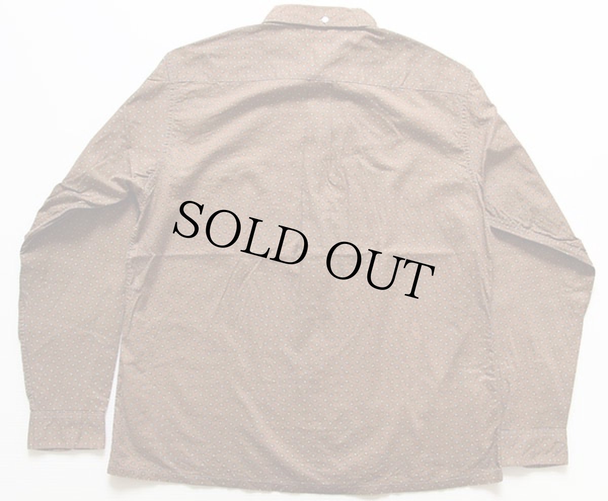 画像2: 60s Nelson Paige ペイズリー 総柄 三点留め ボタンダウン コットンシャツ M (2)