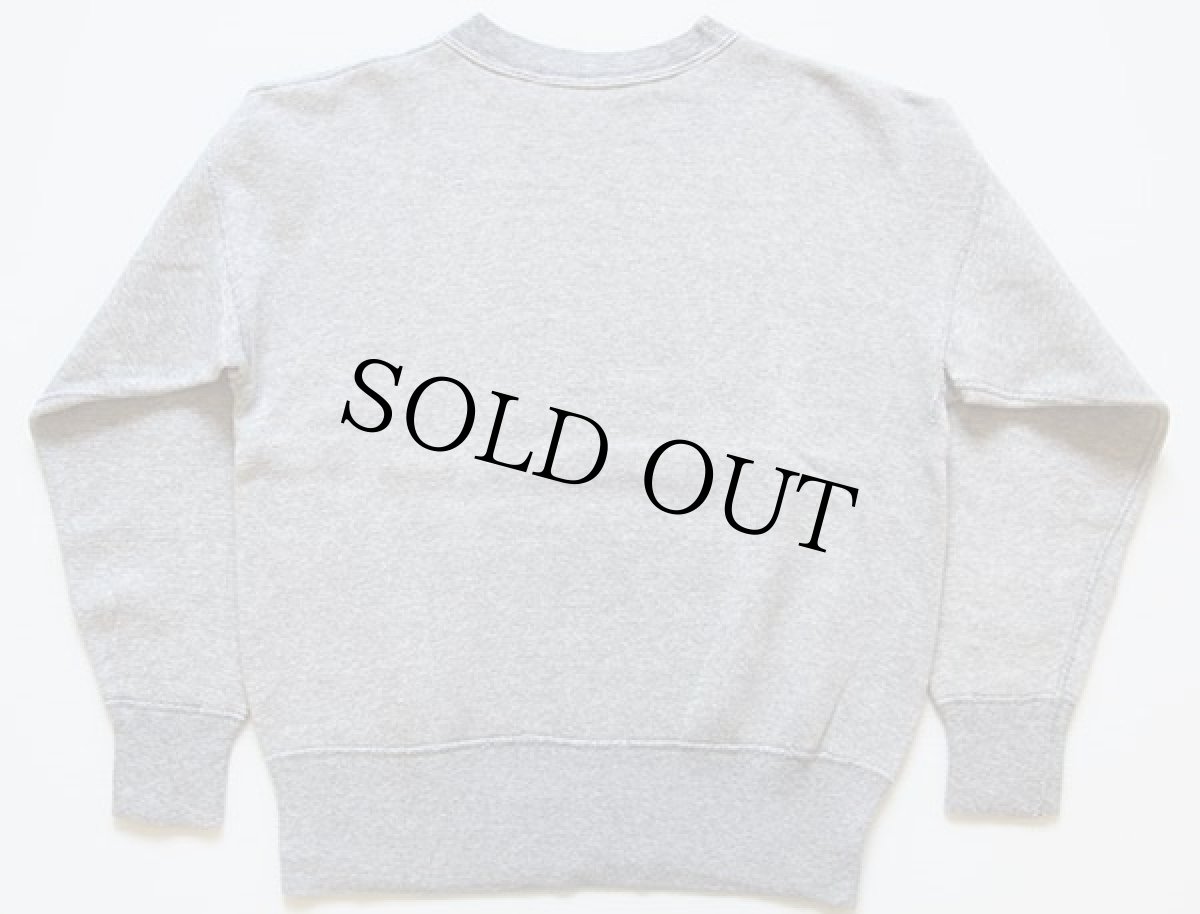 画像2: 60s UNKNOWN 無地 前V スウェット 杢グレー (2)