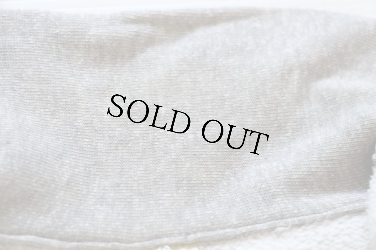 画像6: 50s SPORTSWEAR 無地 襟付き ハーフジップ コットンスウェット 杢グレー XL (6)