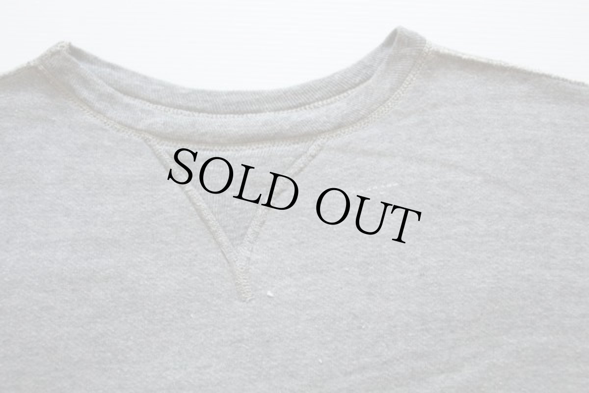 画像3: 60s UNKNOWN 無地 前V スウェット グレー (3)