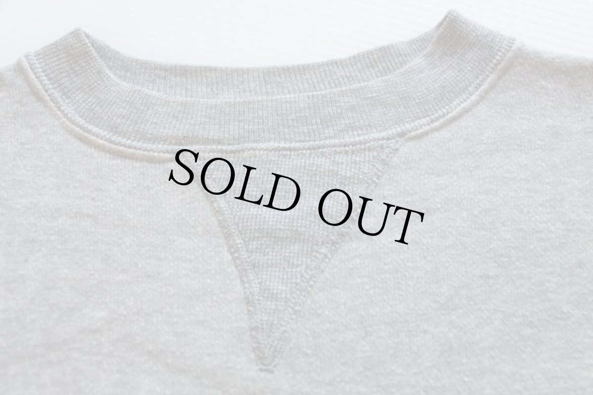 画像3: 60s UNKNOWN 無地 前V スウェット 杢グレー (3)