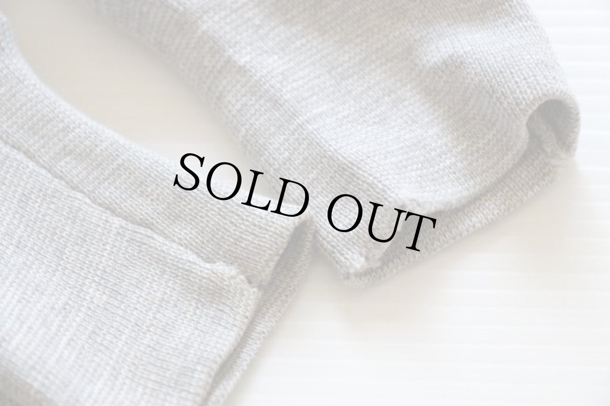 画像5: 50s SPORTSWEAR 無地 襟付き ハーフジップ コットンスウェット 杢グレー XL (5)