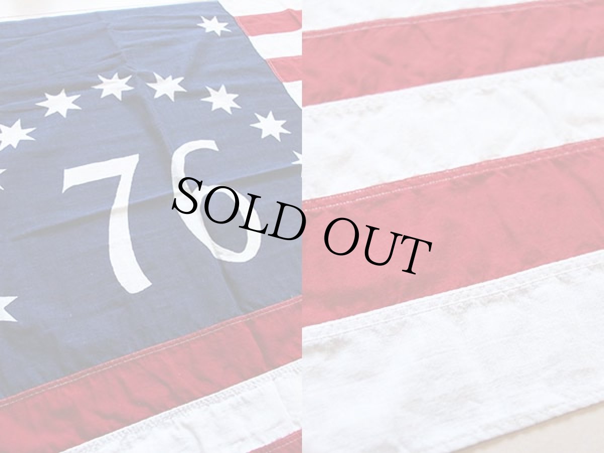 画像3: 70s 76 13スター アメリカ国旗 星条旗 USA ベニントン フラッグ (3)