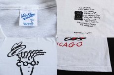 画像3: 90s USA製 Velva Sheen Fido Dido CHICAGO アート Tシャツ 白 L (3)