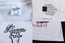 画像3: 90s USA製 Velva Sheen Fido Dido CHICAGO アート Tシャツ 白 L (3)