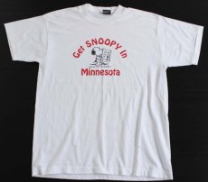 画像2: 90s USA製 スヌーピー MINNESOTA Tシャツ 白 L (2)