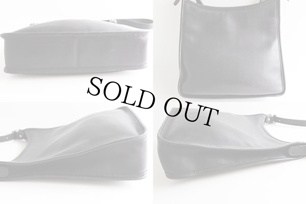 画像2: USA製COACHオールド コーチ レザー ショルダーバッグ 黒★9073 (2)