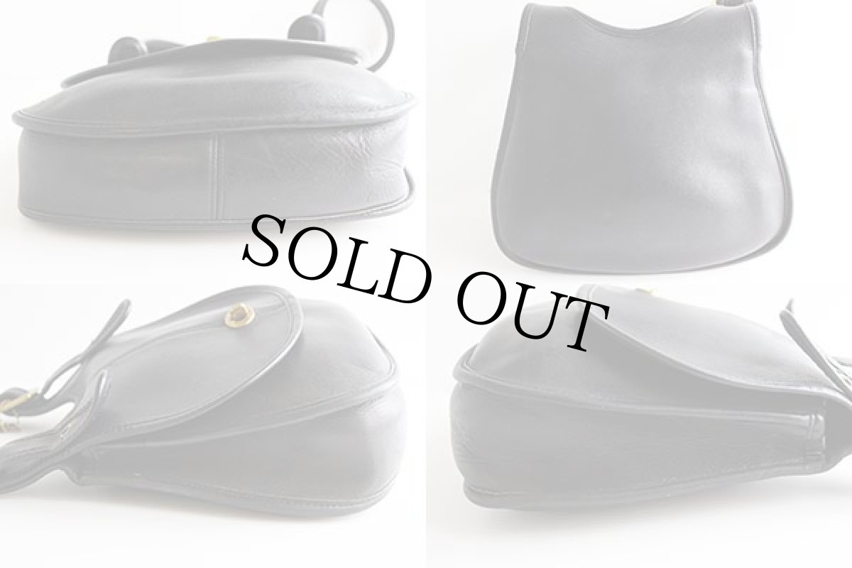 画像3: USA製COACHオールド コーチ レザー ショルダーバッグ 黒★5119 (3)