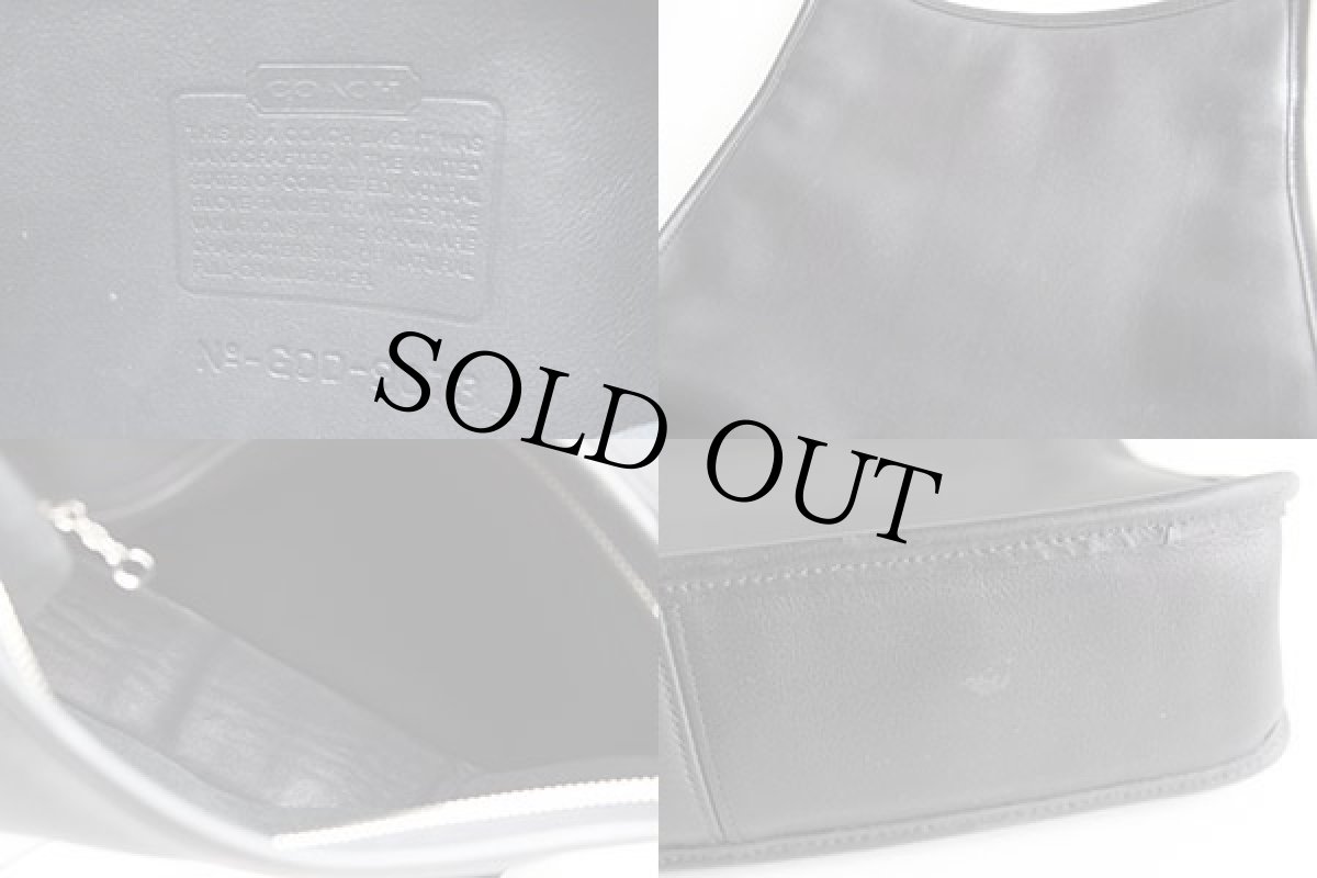 画像3: USA製COACHオールド コーチ レザー ショルダーバッグ 黒★9073 (3)