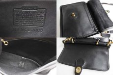 画像3: USA製 COACH オールド コーチ 2WAY レザーショルダーバッグ 黒★9927 (3)