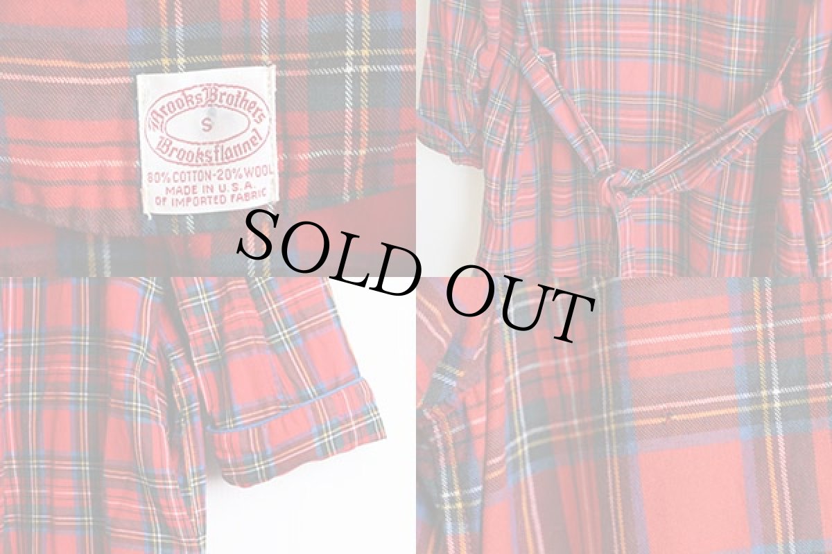 画像3: 90s USA製 Brooks Brothersブルックスブラザーズ チェック ライトネルガウン S  (3)