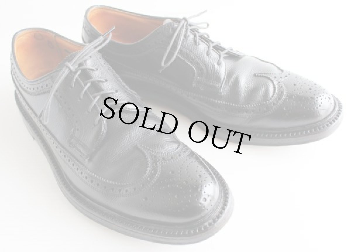 画像1: 70s FLORSHEIMフローシャイム IMPERIAL ケンムール レザーシューズ  黒 8.5D★革靴 (1)