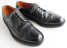 画像1: 70s FLORSHEIMフローシャイム IMPERIAL ケンムール レザーシューズ  黒 8.5D★革靴 (1)