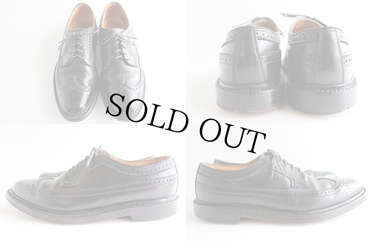 画像2: 70s FLORSHEIMフローシャイム IMPERIAL ケンムール レザーシューズ  黒 8.5D★革靴 (2)