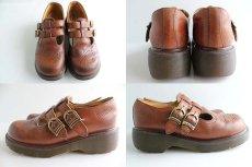 画像2: 英国製 DR.MARTENSドクターマーチン 2ストラップ レザーシューズ 茶 UK5 (2)