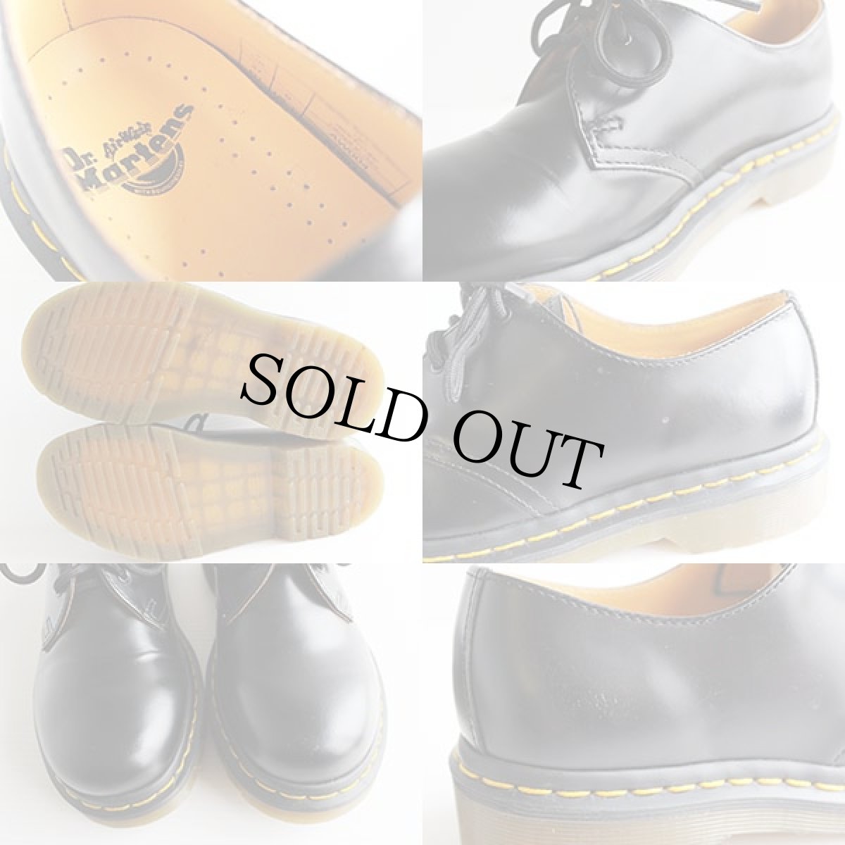 画像3: DR.MARTENSドクターマーチン 3ホール レザーシューズ 黒 UK4 (3)