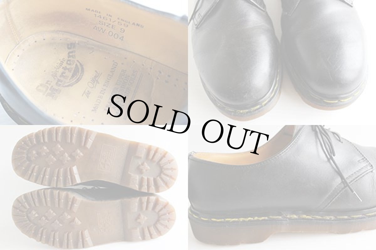 画像3: 英国製 DR.MARTENSドクターマーチン 3ホール レザーシューズ 黒 UK9 (3)