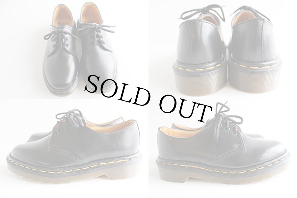 画像2: 英国製 DR.MARTENSドクターマーチン 3ホール レザーシューズ 黒 UK2.5 (2)