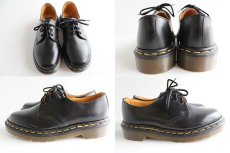 画像2: 英国製 DR.MARTENSドクターマーチン 3ホール レザーシューズ 黒 UK2.5 (2)