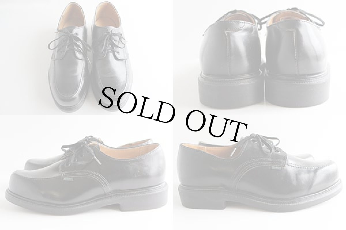 画像2: 90s USA製 REDWINGレッドウイング 106 Uチップ/モックトゥ ポストマン レザーシューズ 黒 9.5 (2)